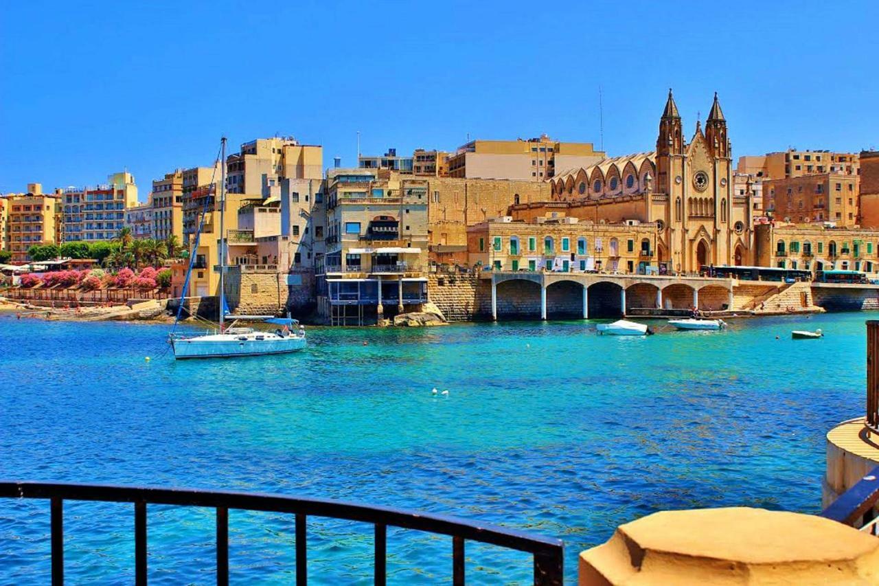 Gorgeous Apartment With Terrace In Fort Cambridge, Pool Sliema Exteriör bild