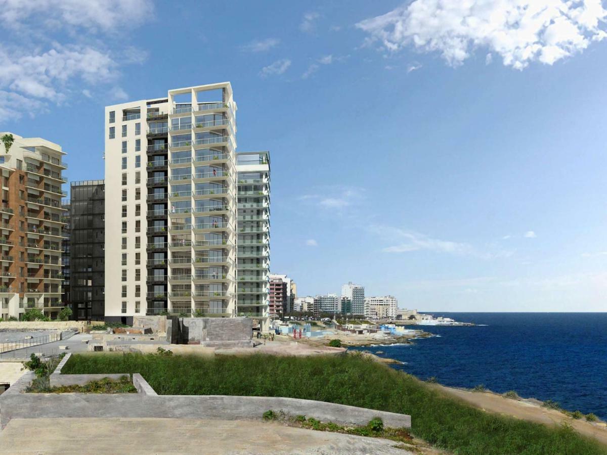 Gorgeous Apartment With Terrace In Fort Cambridge, Pool Sliema Exteriör bild